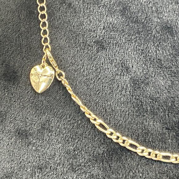 Betsey Johnson Mermaid Pendant Necklace With Colorful Fringe Gold-Tone Chain & H - Picture 3 of 5